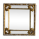 Parecloses time mirror nineteenth wooden Golden 55x55cm
