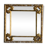 Miroir à parecloses époque XIXème en bois doré 55x55cm