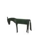 Sculpture of a dark green patinated metal horse, 1980s.