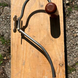 Vintage wood and metal hook