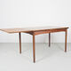 Vintage Danish design extendable teak dinner table, 1960's