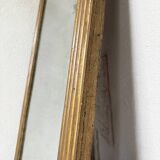 19th century rectangular gilded channel mirror