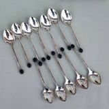 12 silverplated mocca spoons