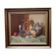 Huile sur toile encadrée Nature morte signée Boyer M.
