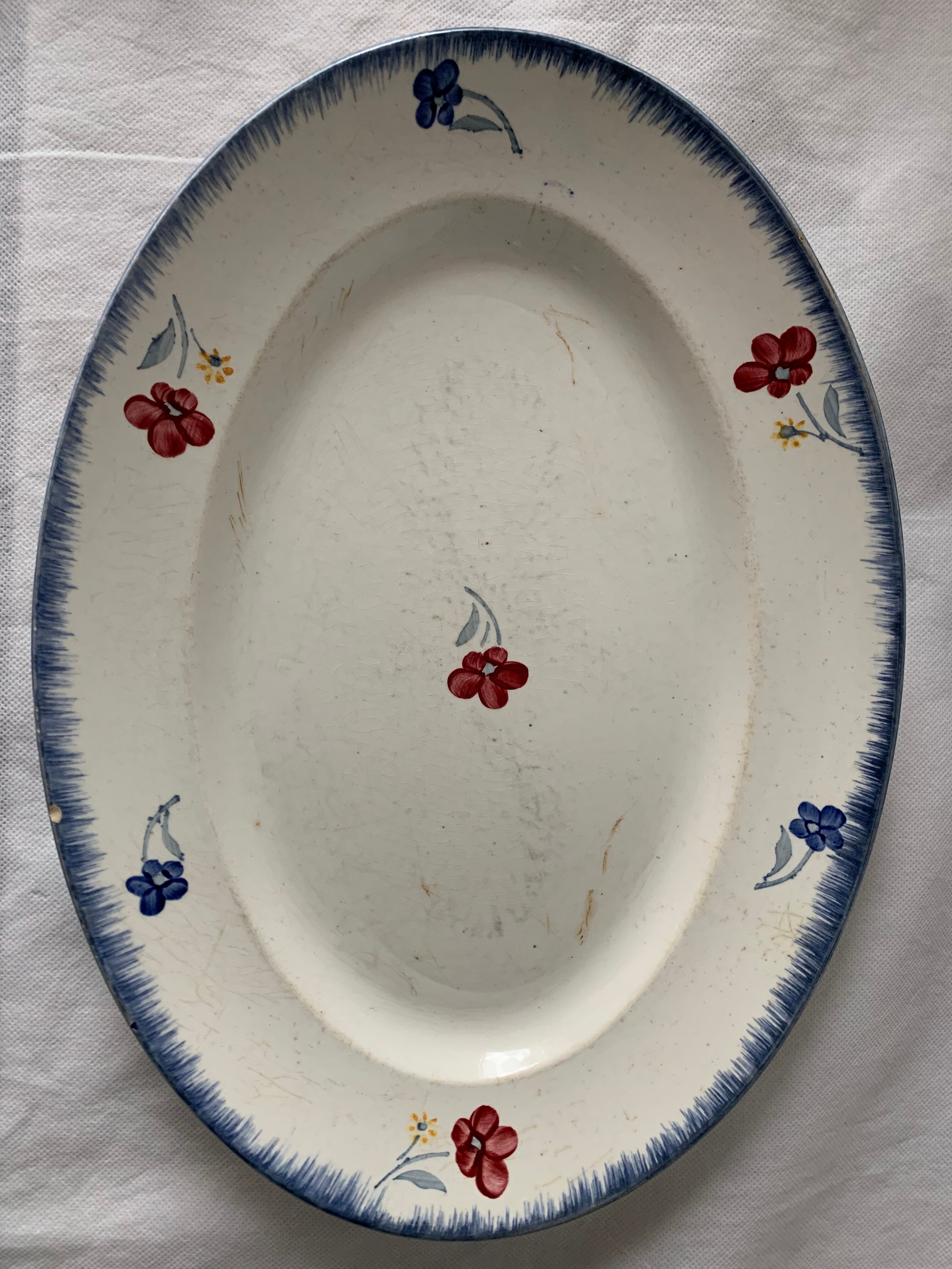 Set de 2 plats Mary Lou Digoin Sarreguemines 20 ème siècle