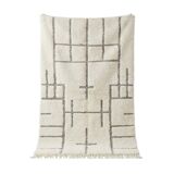 Aman graphic Berber wool rug