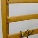 Grand coat rack Auböck Carl Mid-Century in beech with 8 brass hooks, 1950s.