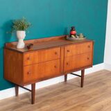 Commode rétro en teck des années 1960, meuble TV, buffet