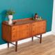 Retro Teak 1960s Homeworthy Chest Of Drawers TV Cabinet Sideboard