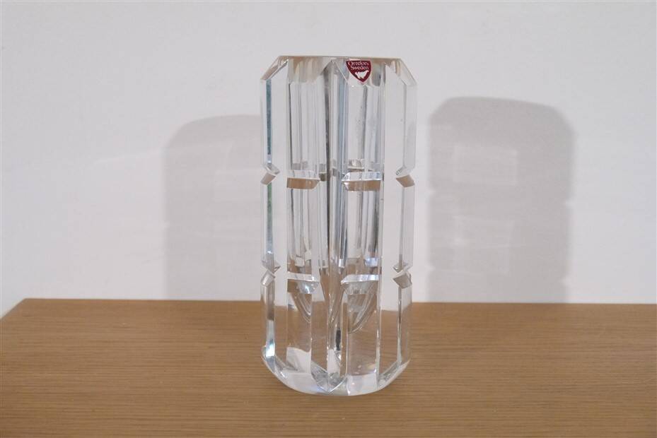 Swedish glass vase by Orrefors 1970