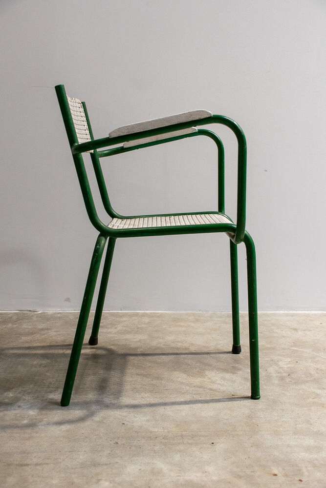 Pair of two metal garden armchairs 1960'