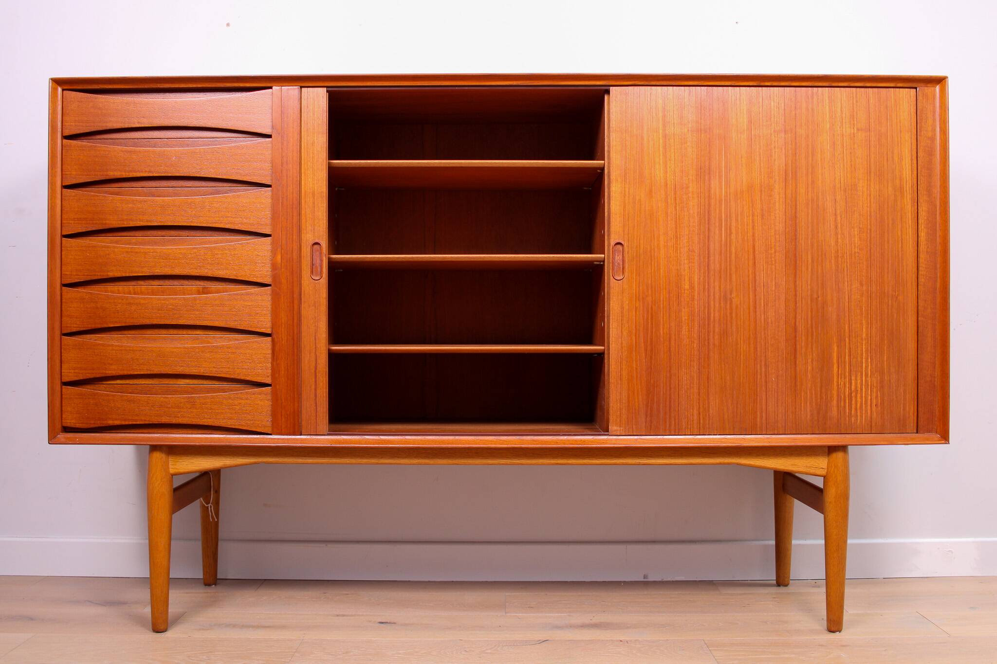 A Danish vintage mid-century Arne Vodder No.63 sideboard by Sibast in Teak