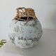 Sculptural vase with a stone effect. Wabi-sabi. Bohemian.