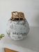 Sculptural vase with a stone effect. Wabi-sabi. Bohemian.