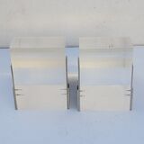 Plexi chrome metal bookends in the 70s