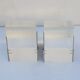 Plexi chrome metal bookends in the 70s