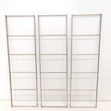 Metal and glass wall shelf