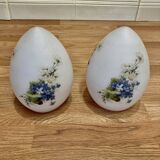 Pair of opaline lamps Design 1950 "Ben Swildens".