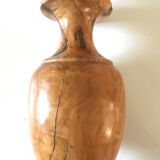 Vintage olive wood lamp