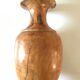 Vintage olive wood lamp