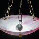 Pendentif en albâtre rose Art Déco charmant, années 1940