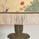 Restored vintage floor lamp – handmade Thevenon lampshade