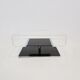 TV cabinet or coffee table - acrylic and Chrome - Michel Dumas - 70s