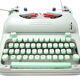 Hermes 3000 Green Typewriter Revised with New Ribbon