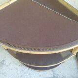 Rattan corner shelf