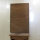 Large beveled mirror, simple wooden frame