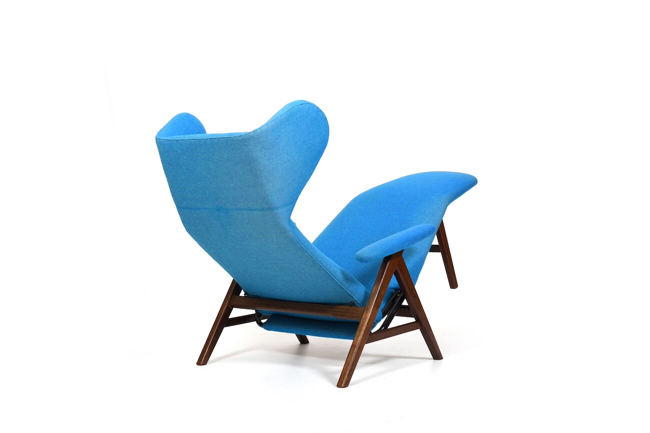 Chaise longue par Henry W. Klein pour Bramin années 1950