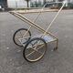Servant's service with foldable wheels vintage gilded