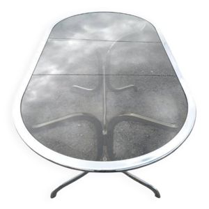 table vintage  en chrome