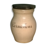 Natural stoneware jar, for gherkin, vintage