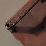 Solid wood cantou bench, Popular Art, 19th century