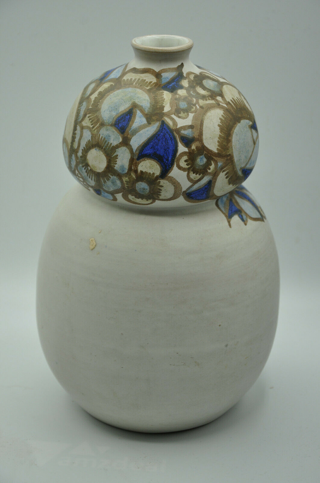 Vase coloquinte art deco motif