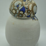 Vase coloquinte art deco motif