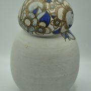 Vase coloquinte art deco motif