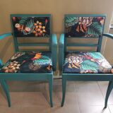 Pair of vintage armchairs refurbished