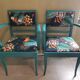Paire de fauteuils vintage relookés