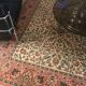Pink and beige vintage carpet (198 x 286 cm)