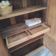 Wardrobe, oak linen cupboard from 1920.