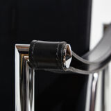 Lc1 leather armchair by le corbusier for cassina