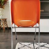 Bucket chair vintage English design, 70s