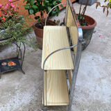 Folding travel service in vintage formica