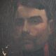 vintage painting, painting on canvas, military man portrait painting, decoration