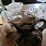 Blown smoked glass pitcher 60-70