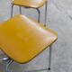 Pair of mustard-colored 70s welded Skai chairs