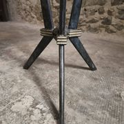 Table bistrot art déco française avec plateau Rex bakélite – c.1930–1940