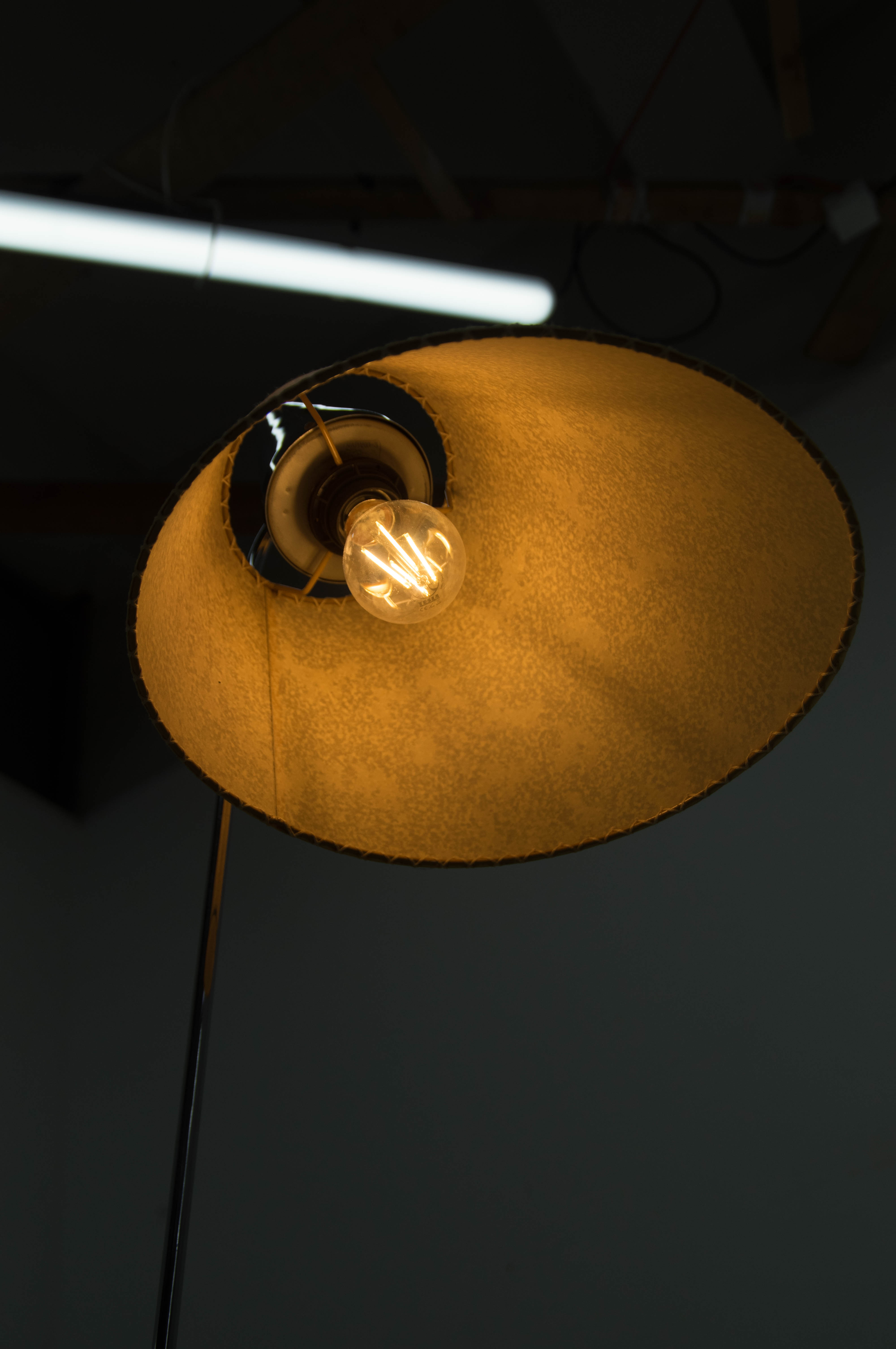 Floor lamp by Hurka for Napako, 1950s, restored